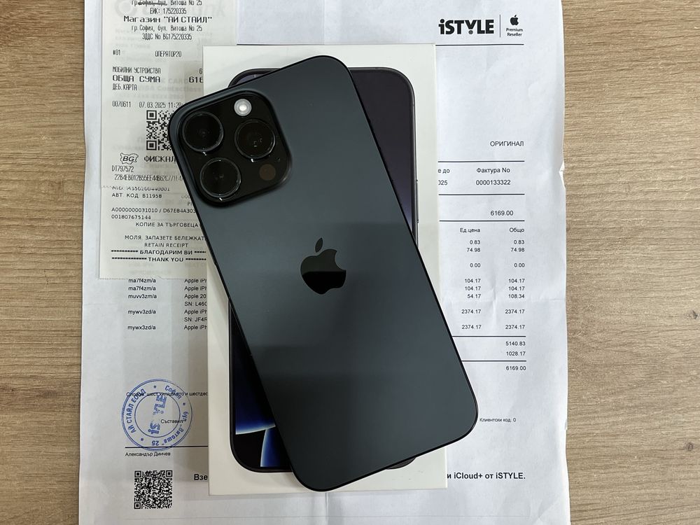 iPhone 16 Pro Max 256GB Гаранция 35 Цикъла