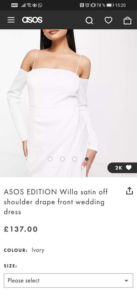 Rochie de mireasa Asos