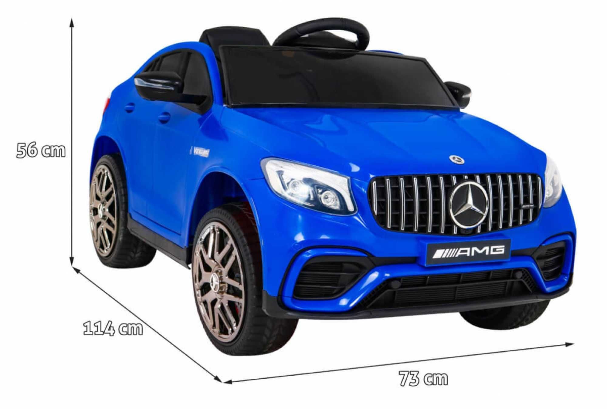 Masinuta electrica copii 1-5 ani Mercedes GLC63S 4x4, Roti Moi #Blue