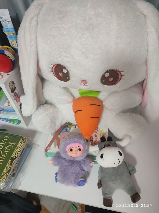 Они не новые мягкие игрушки они у меня 2 месяца лежали.