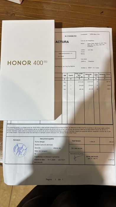 Honor 400 512 Negociabil