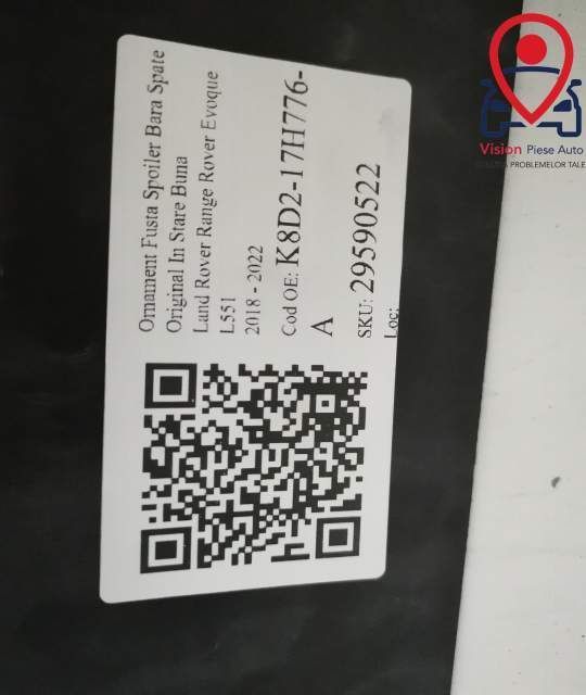 Ornament Fusta Spoiler Bara Spate Original In Stare Buna Land Rover  R