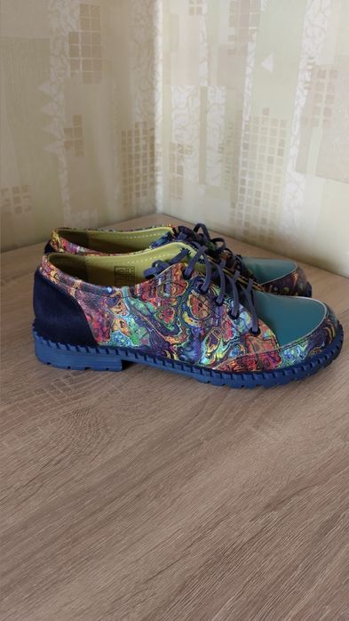 Екстравагантни дамски обувки от естествена кожа ,,Gabina", Размер 38