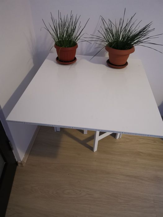 Masă pliabilă albă nouă