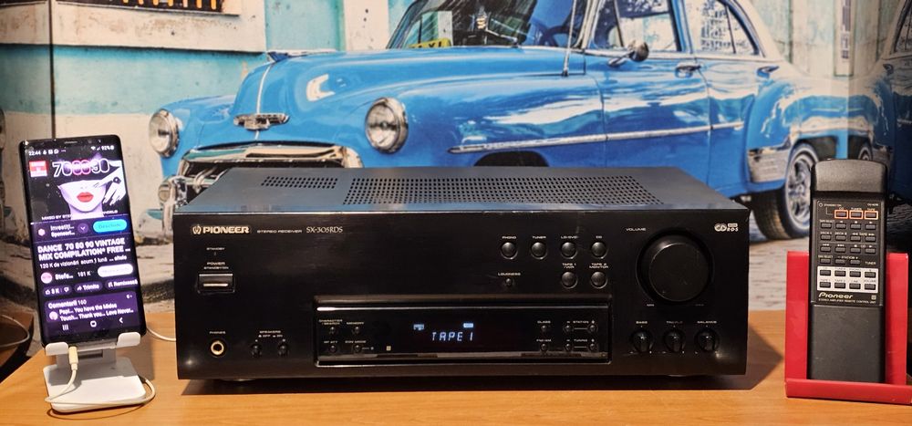 Pioneer SX 305 RDS amplificator statie receiver phono auxiliar