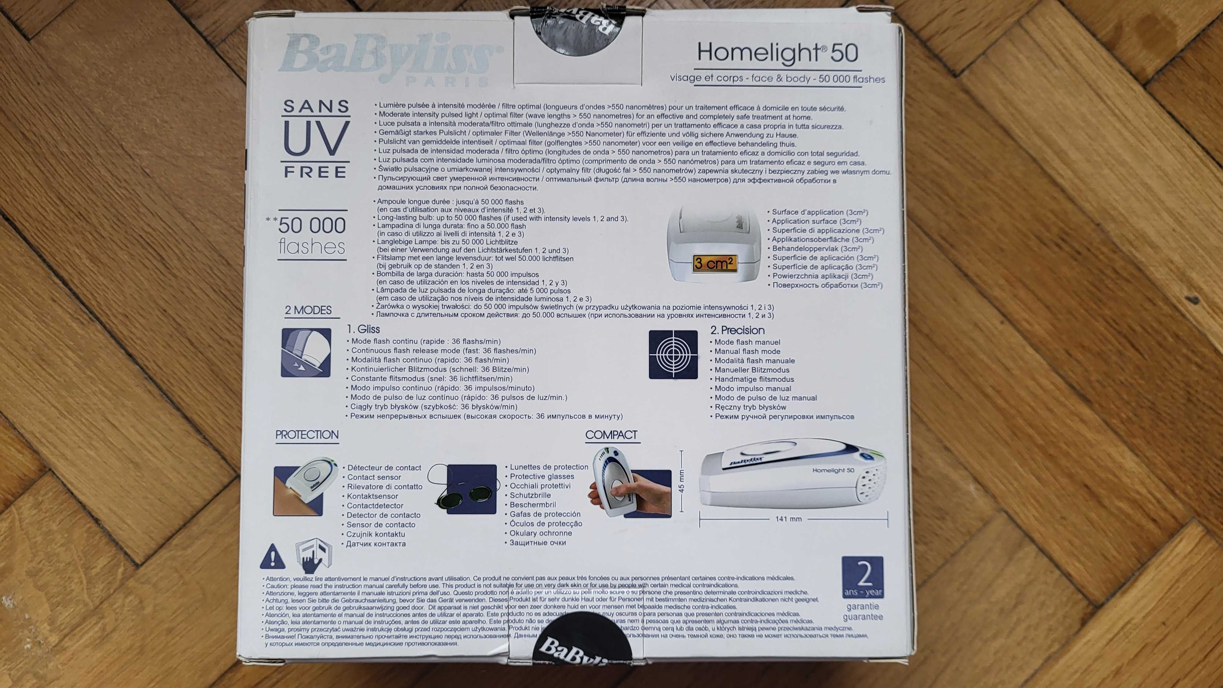 Epilator cu laser IPL Babyliss Homelight 50 (sigilat)