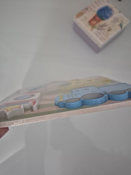 2 in 1 Incastru Puzzle Lemn Autovehicule