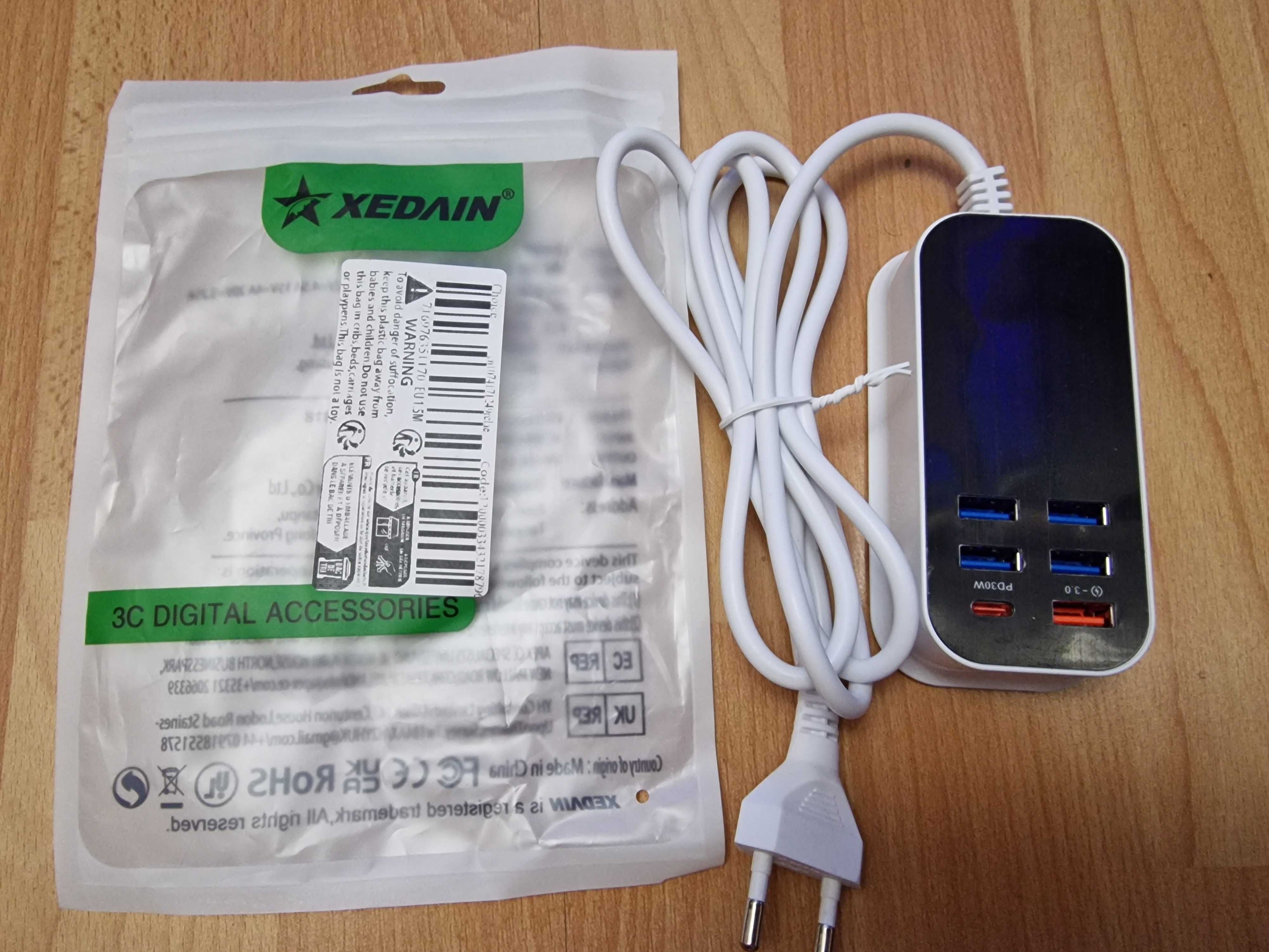 Xebian зарядно устройство 5+1 портове 30W