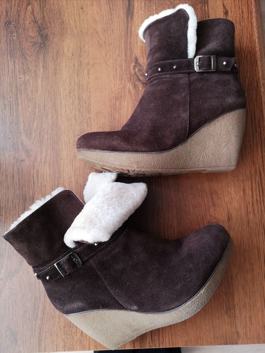 Женские замшевые ботинки 39р