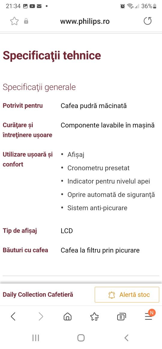 Filtru cafea Philips