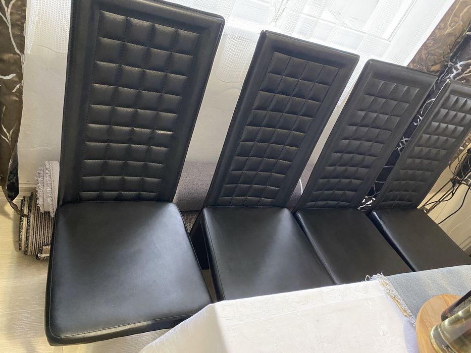 Трапезни луксозни кожени столове 4бр.