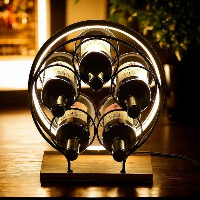 Нова Метална Лампа Велосипед - Колело Поставка за Бутилки - 3 Варианта