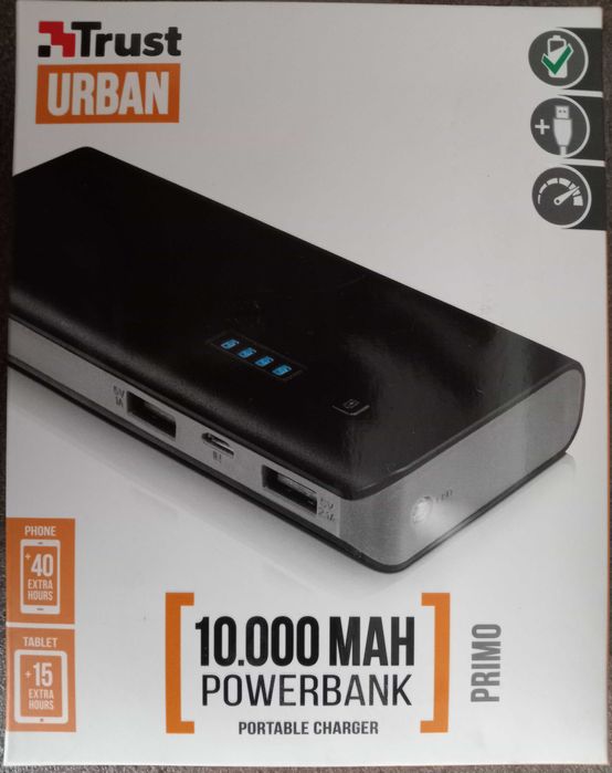 Power Bank Trust Urban de 10000 MAh -  Sigilat