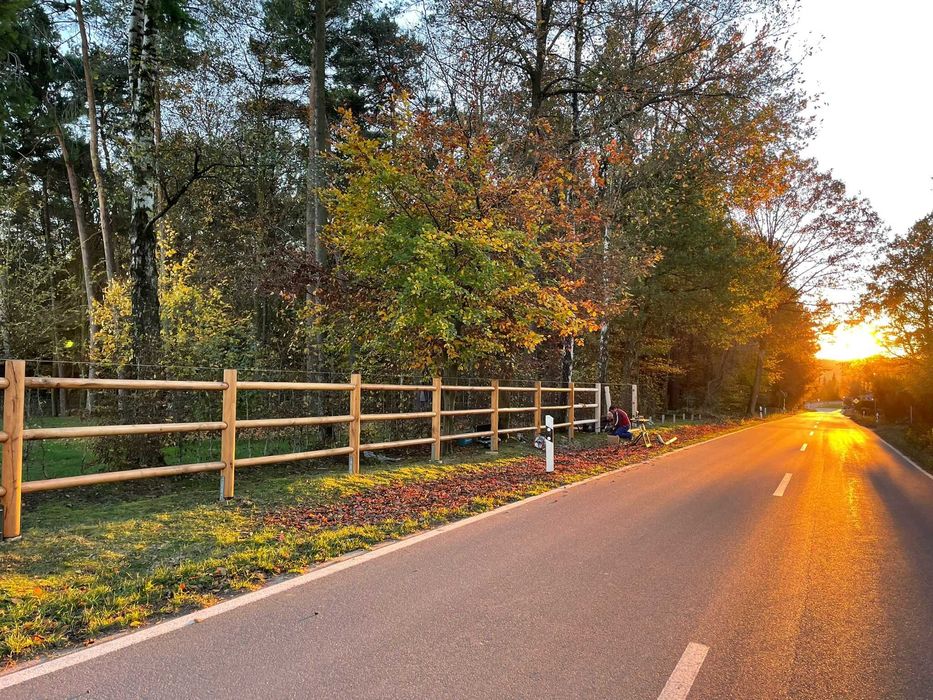 Gard rustic robust din stejar