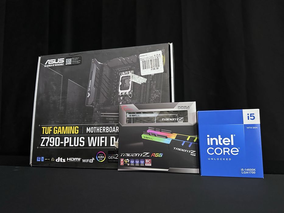 Intel Core i5-14600K + G.Skill 32GB 4000Mhz+ Asus TUF Gaming Z790-Plus