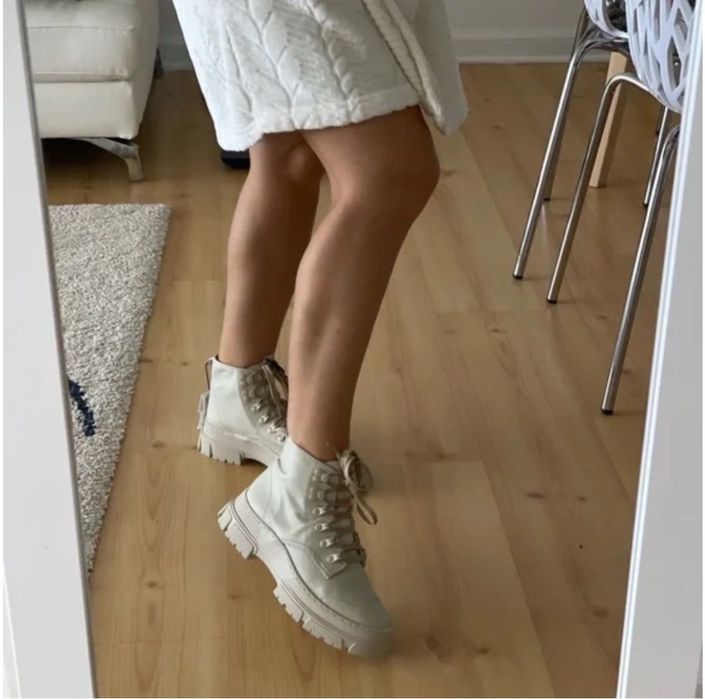 Боти с връзки Zara - 38 размер