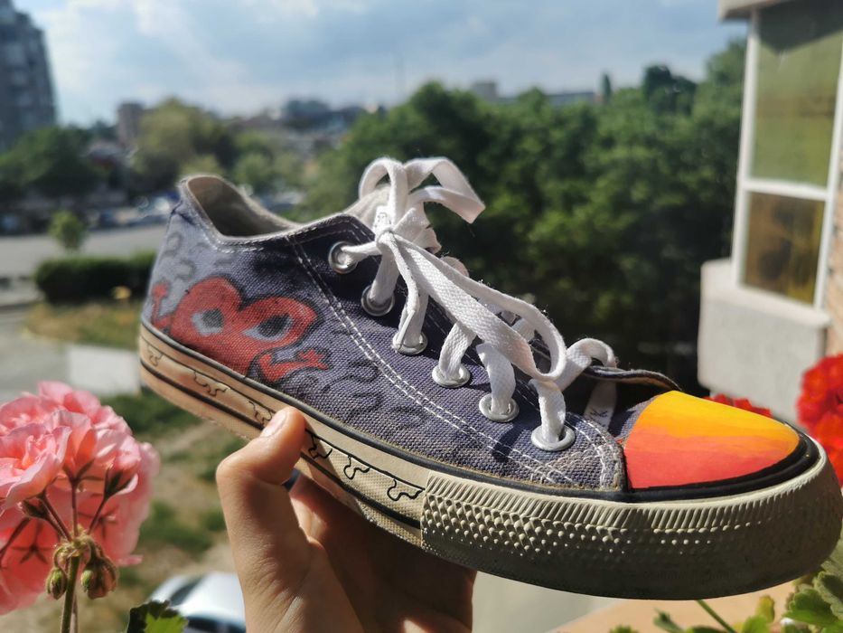 Sneakersi Fila custom