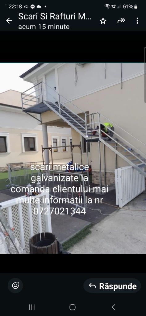 Scări metalice galvanizate