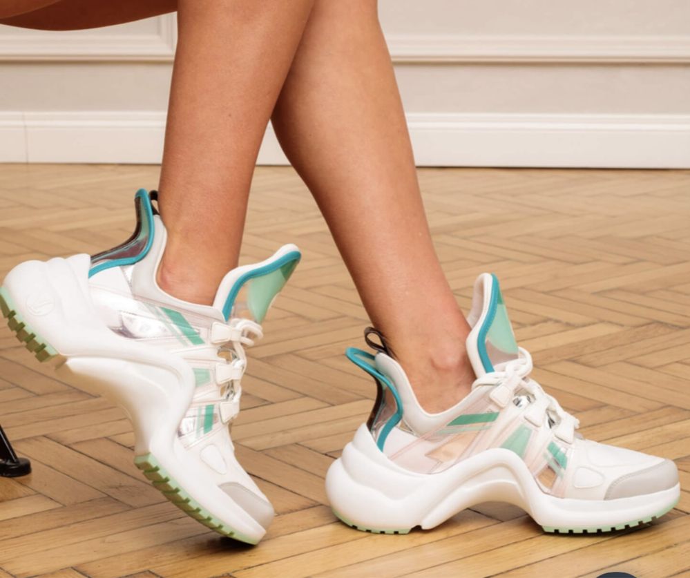Louis Vuitton  Archlight Sneakers Green/White Leather LV