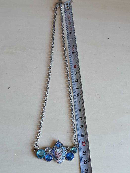 Colier Disney cu poza color Frozen Elsa crystals