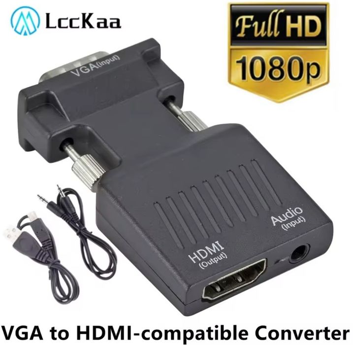 Преходник VGA към HDMI