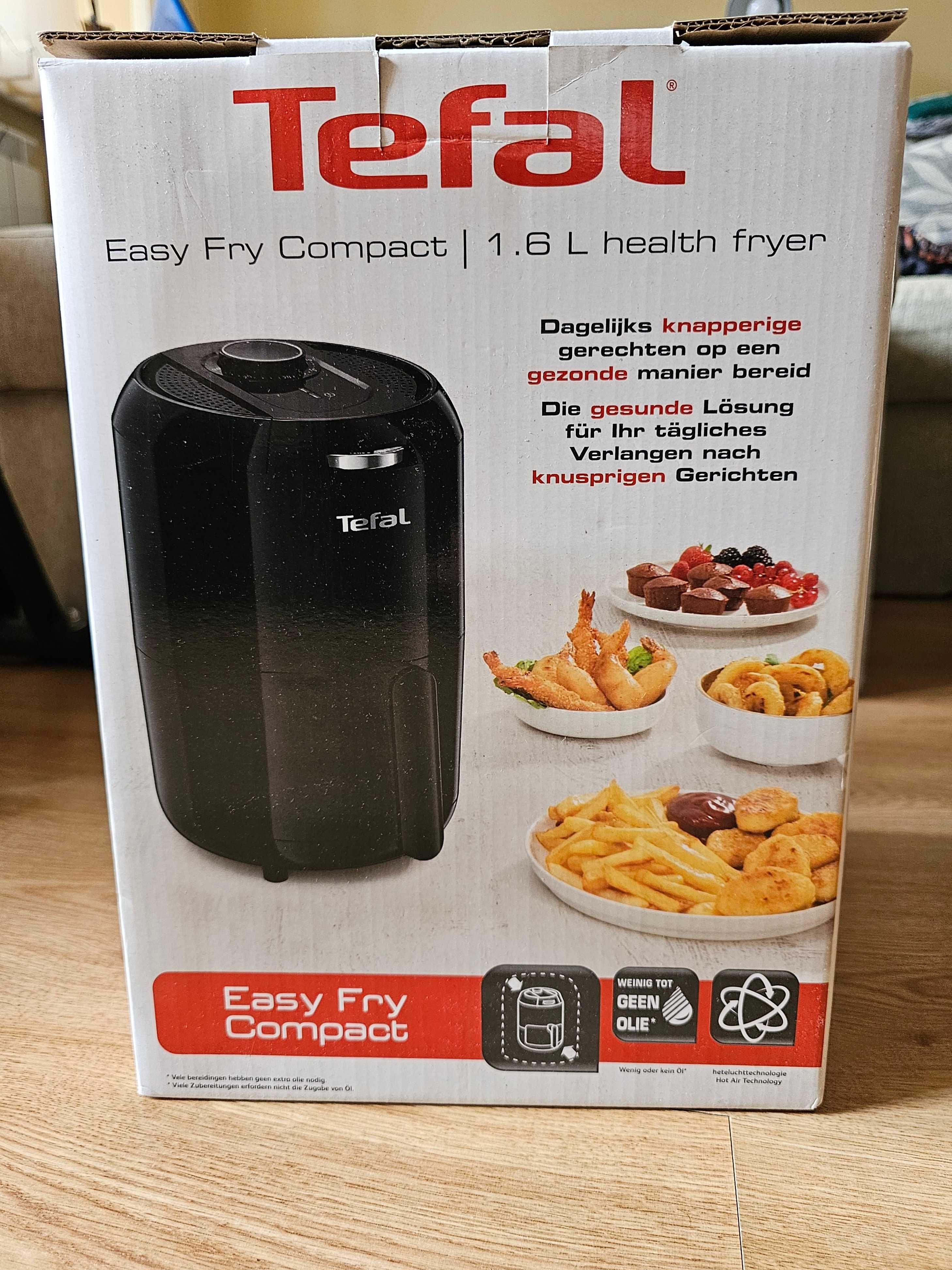 Чисто нов еър фрайър/уред за готвене Tefal Easy Fry Compact EY101815