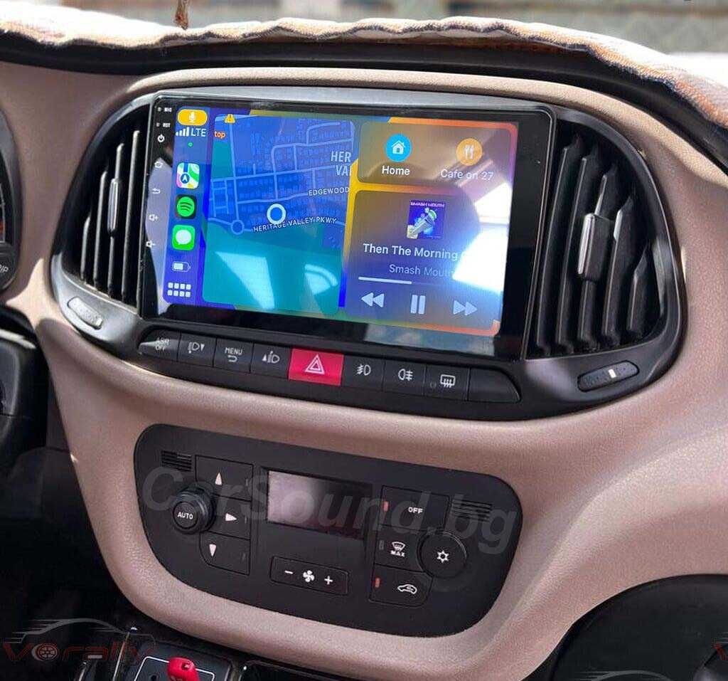 Fiat Doblo - 9" Android 14 Мултимедия Фиат Добло Навигация Андроид