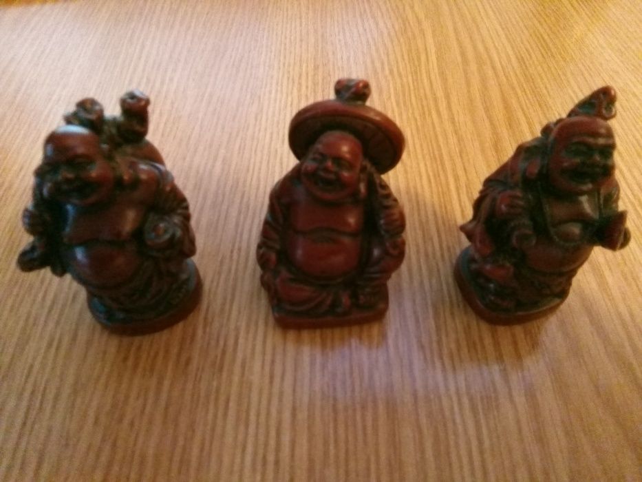 Set - 3 figurine - Happy Buddha - vintage - un cadou inedit