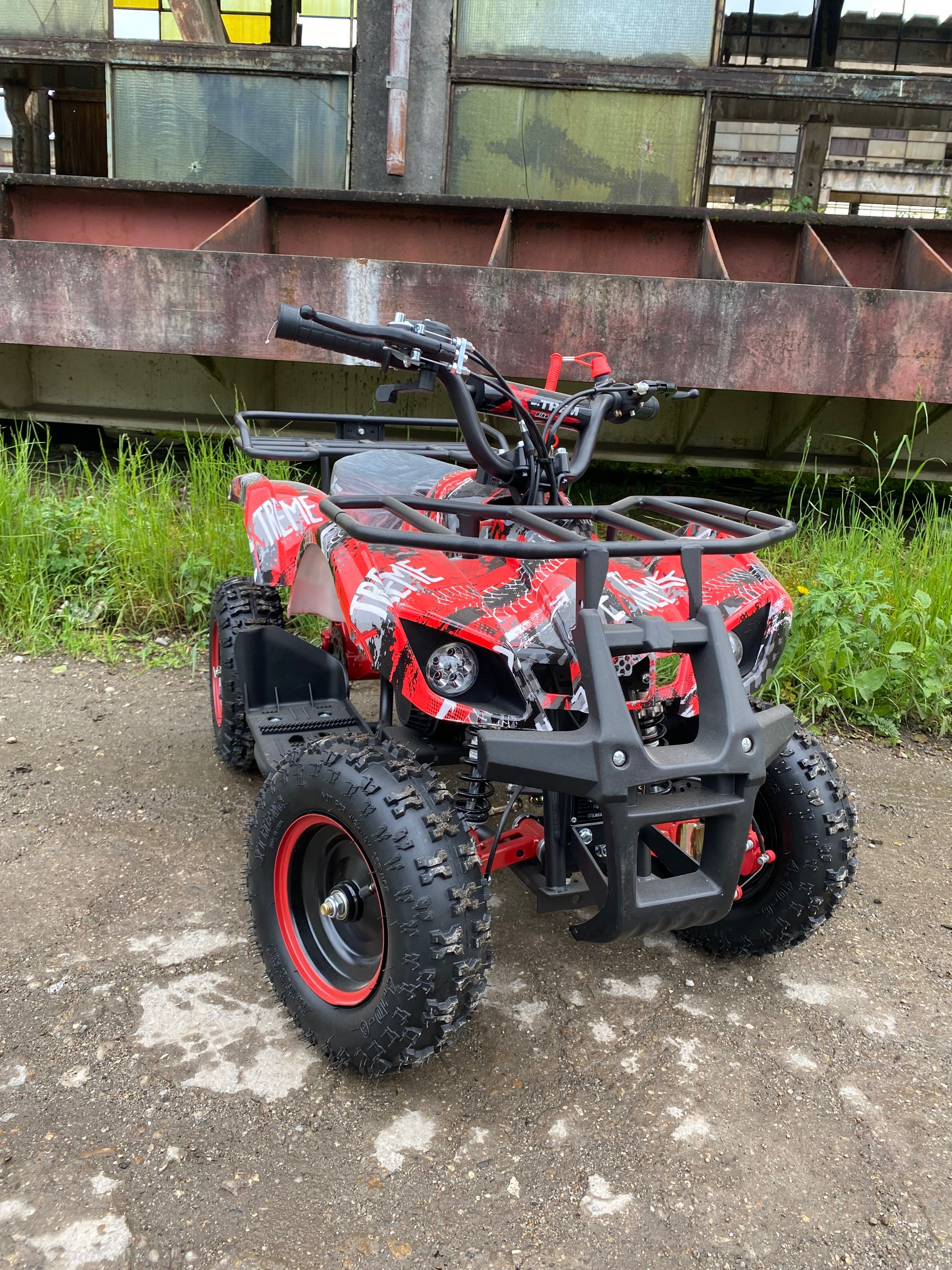 ATV Grafitty roșu 49cc cu viteza reglabilă nou cu garanție și livrare