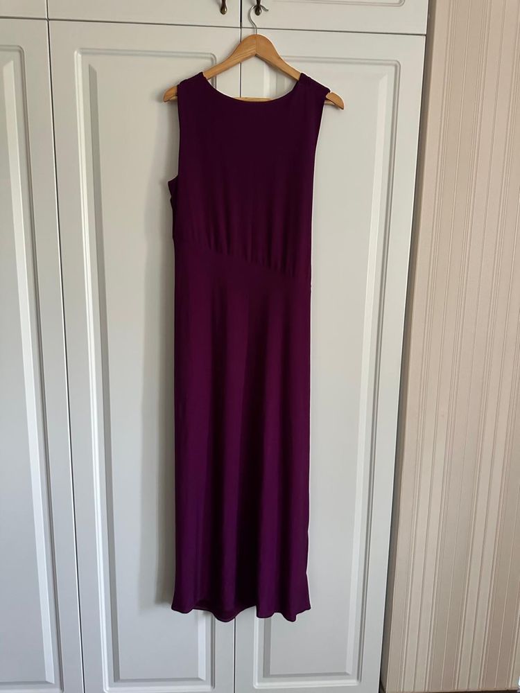 Rochie lunga de ocazie , culoare mov , masura L Nissa