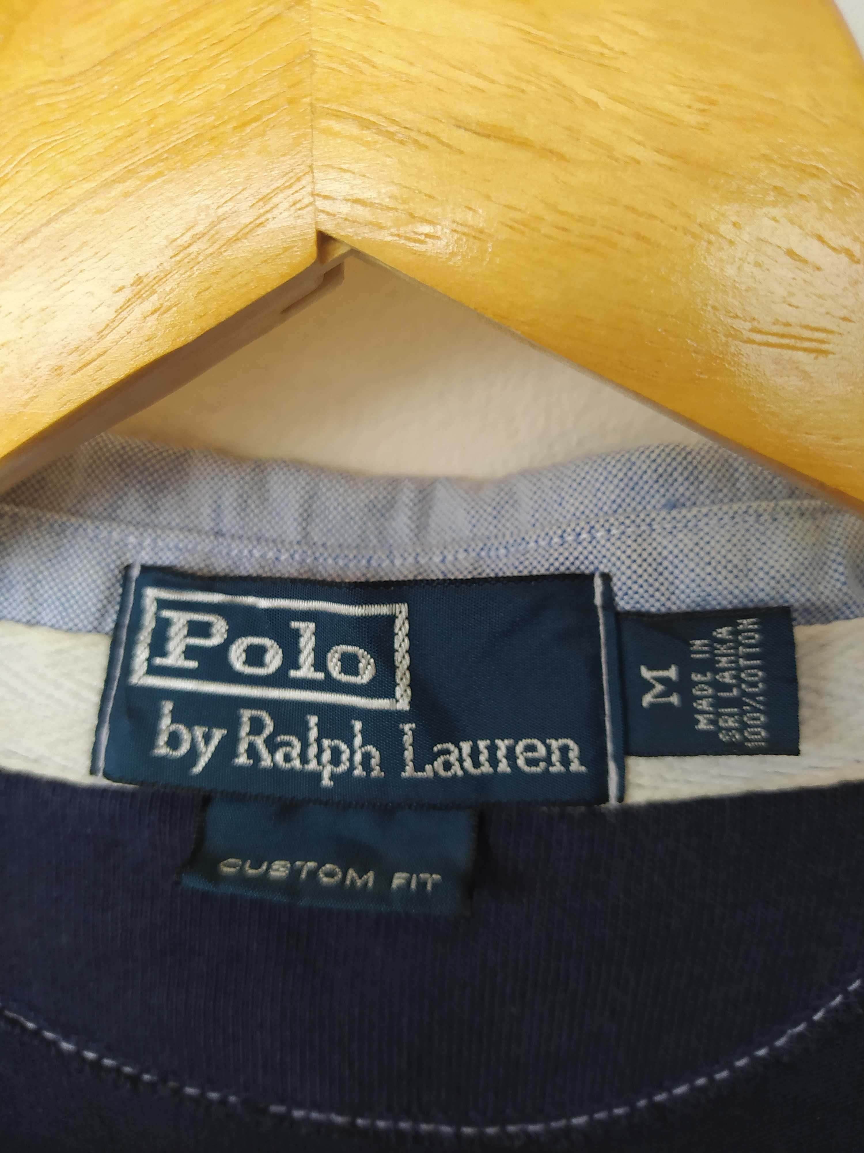 Polo Ralph Lauren тениска блуза  с дълъг ръкав на райета синьо зелено