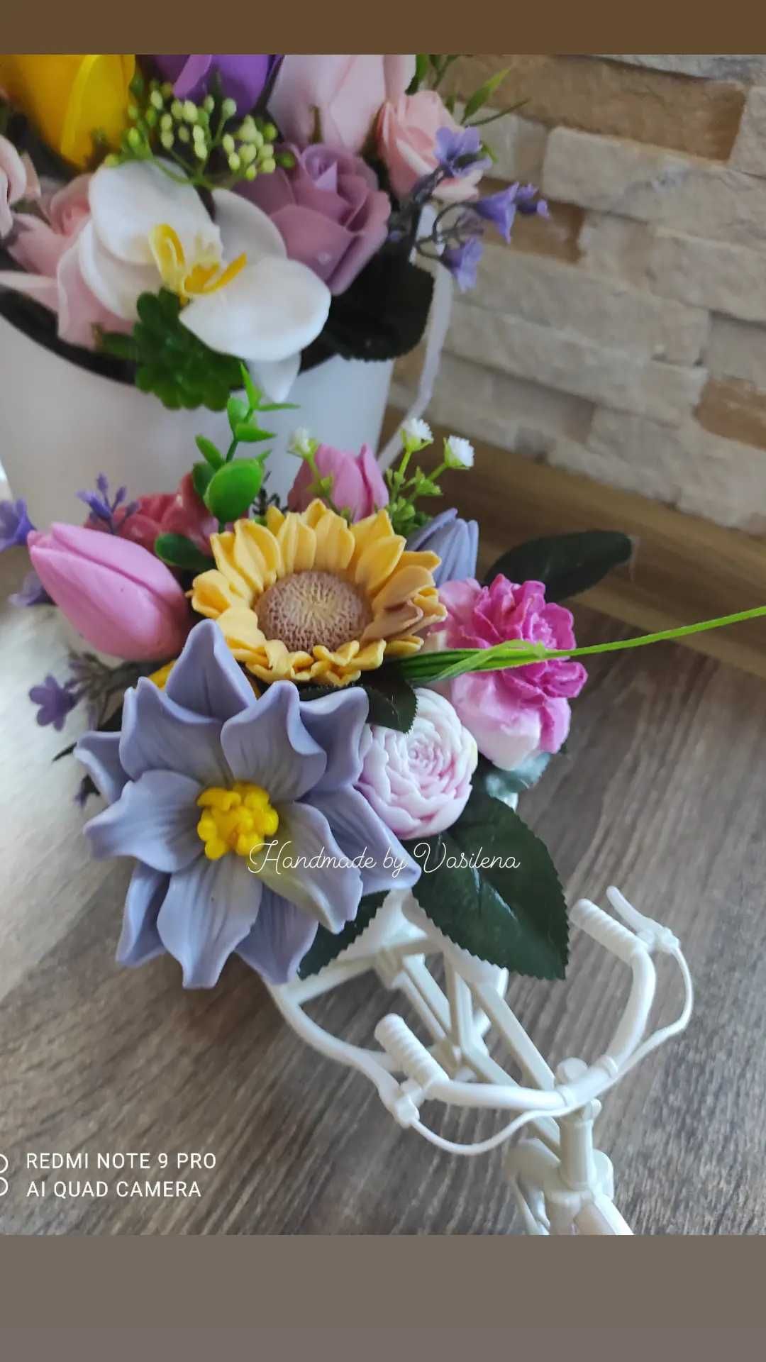 Цветя и декорация от сапун