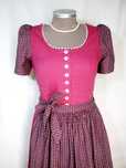 Rezervat 2 buc Dirndl lung Nr 40 rochii bavareze roz si albastru