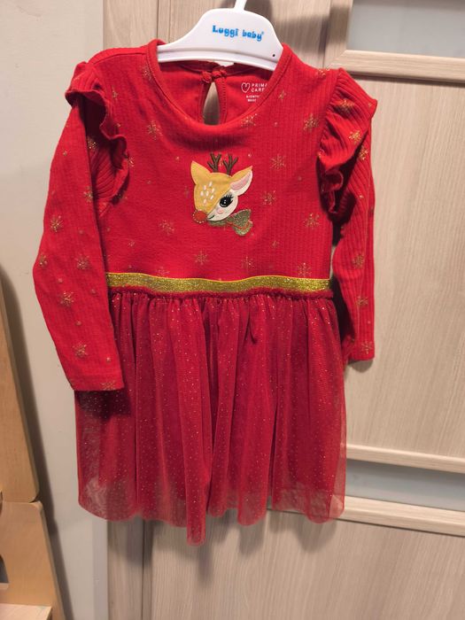 Коледна рокля 80 размер, но става и за дете на 1.5 г