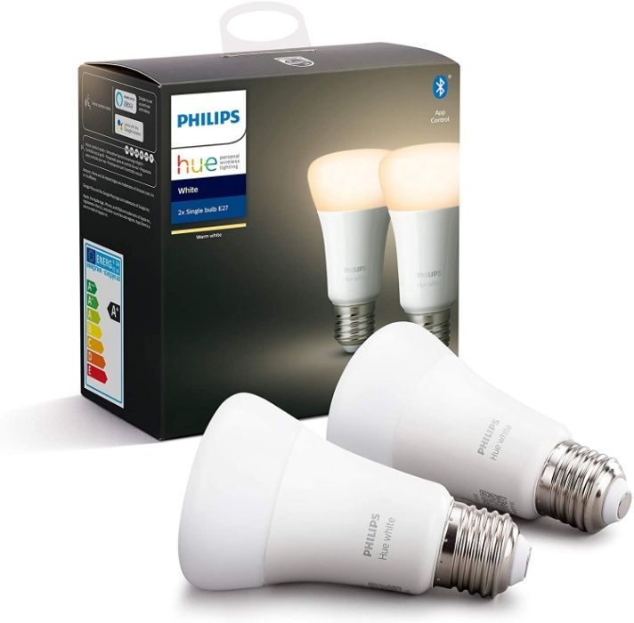 Philips Hue Smart LED Крушка Е27 с Bluetooth 9W Топла Бяла Warm White