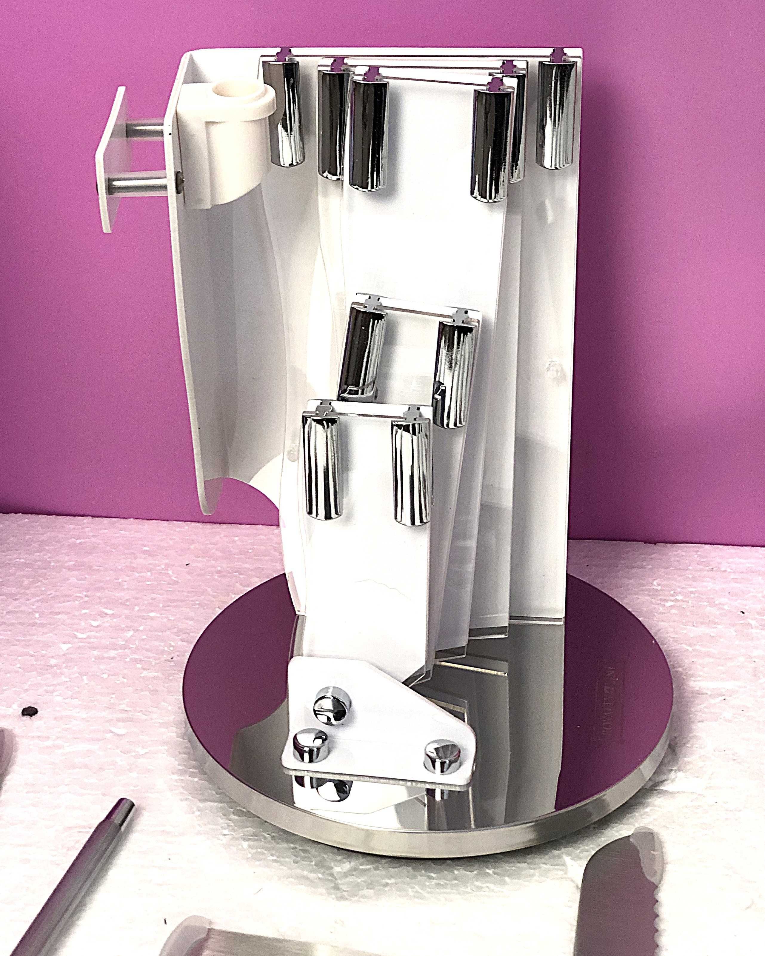 Set cutite inox 8 piese Royalty Line, suport rotativ