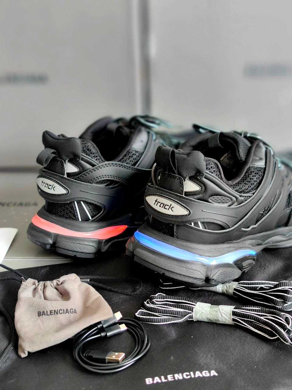 Мъжки кецове Balenciaga track led светещи