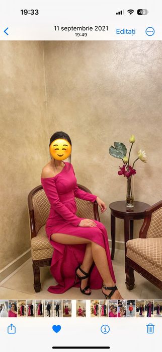 Rochie eleganta roz