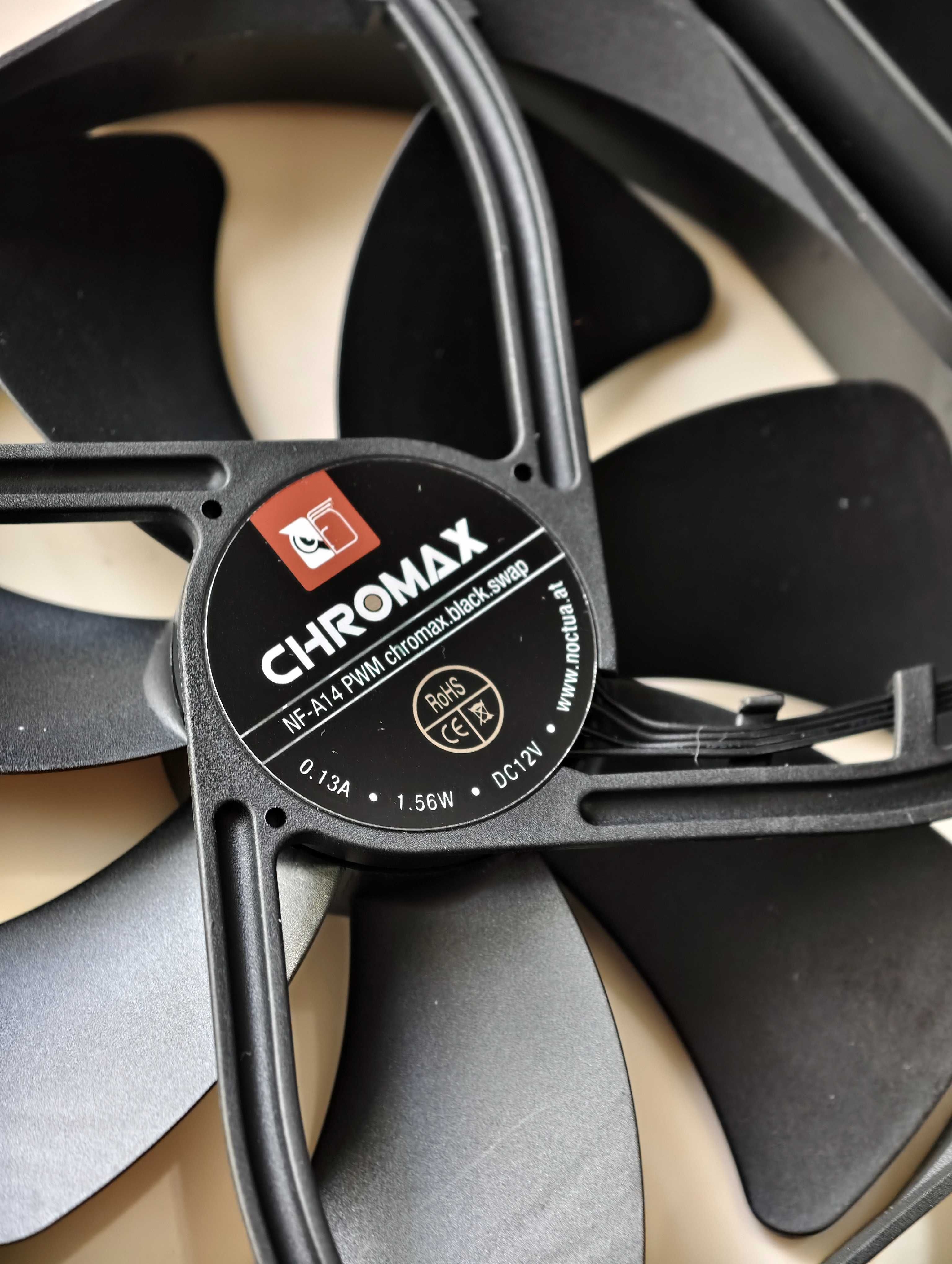Noctua NF-A14 PWM Chromax 140 мм корпус вентилятор