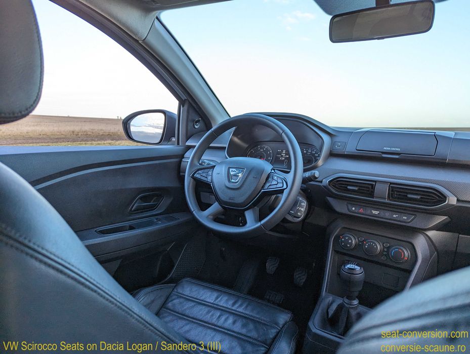 Sistem adaptare scaune de VW Scirocco pe Logan Sandero 3 III 2020 +