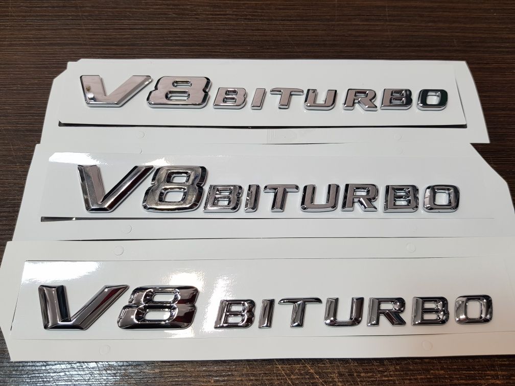 V8 V12 biturbo емблема за мерцедес ML,S,C,E,R class