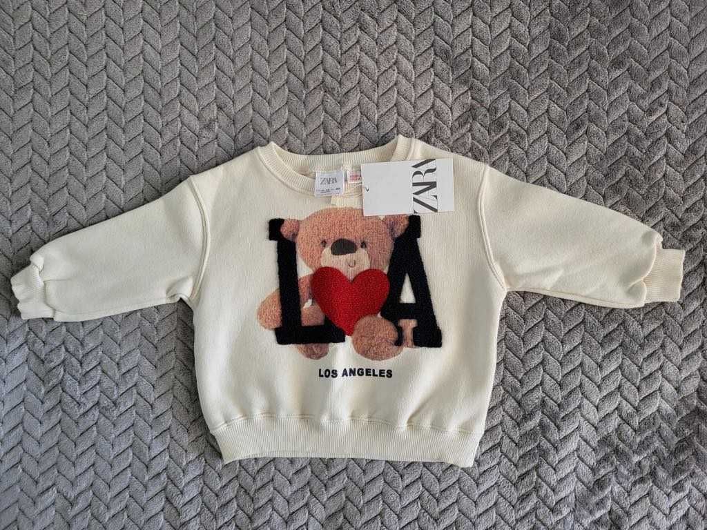 ZARA Los Angeles Детски Бебе Блузон - 9/12 Месеца - Унисекс Чисто Нов