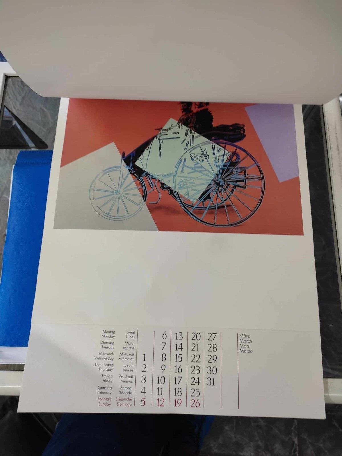 Стар календар Andy Warhol Mercedes Benz 1989 г