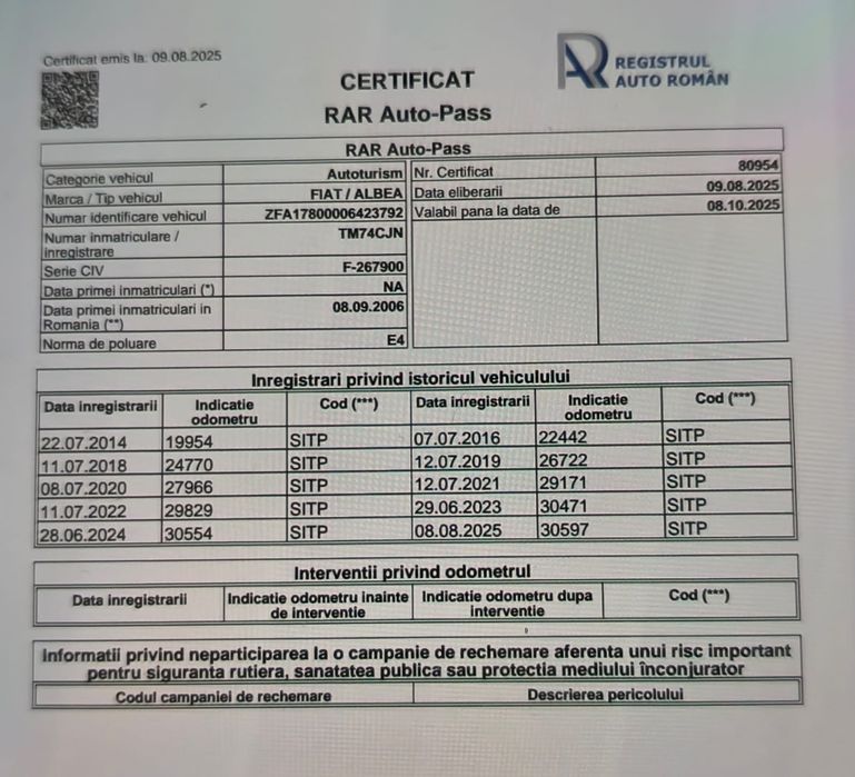 Fiat Albea cu 31.000 km ! Toate dotările ! unic proprietar ! Auto-Pass
