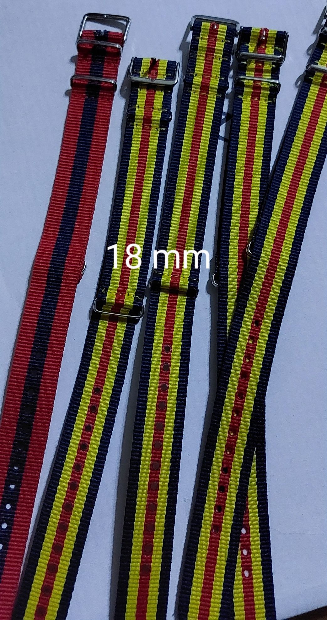 Curele pentru ceas tricolor material textil tip NATO