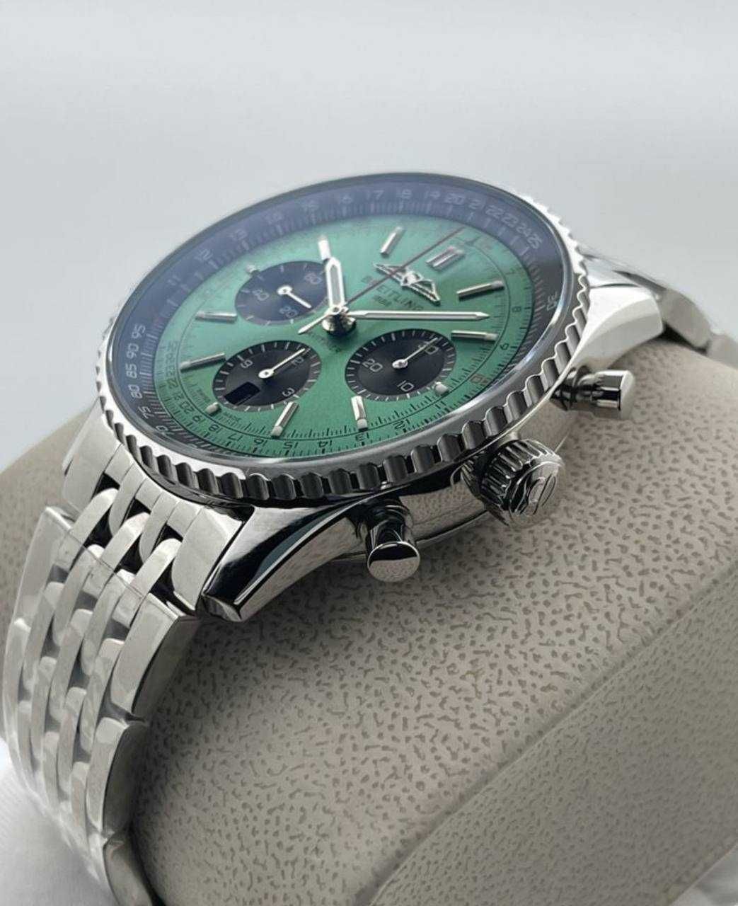 Breitling Navitimer Chronograph Steel Green Dial