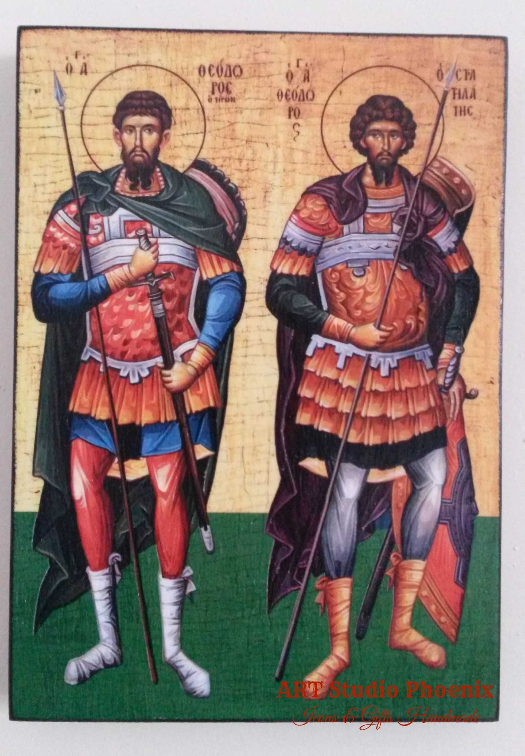 Икона на Св. Св. Теодор Тирон и Теодор Стратилат ikona sveti teodor ti