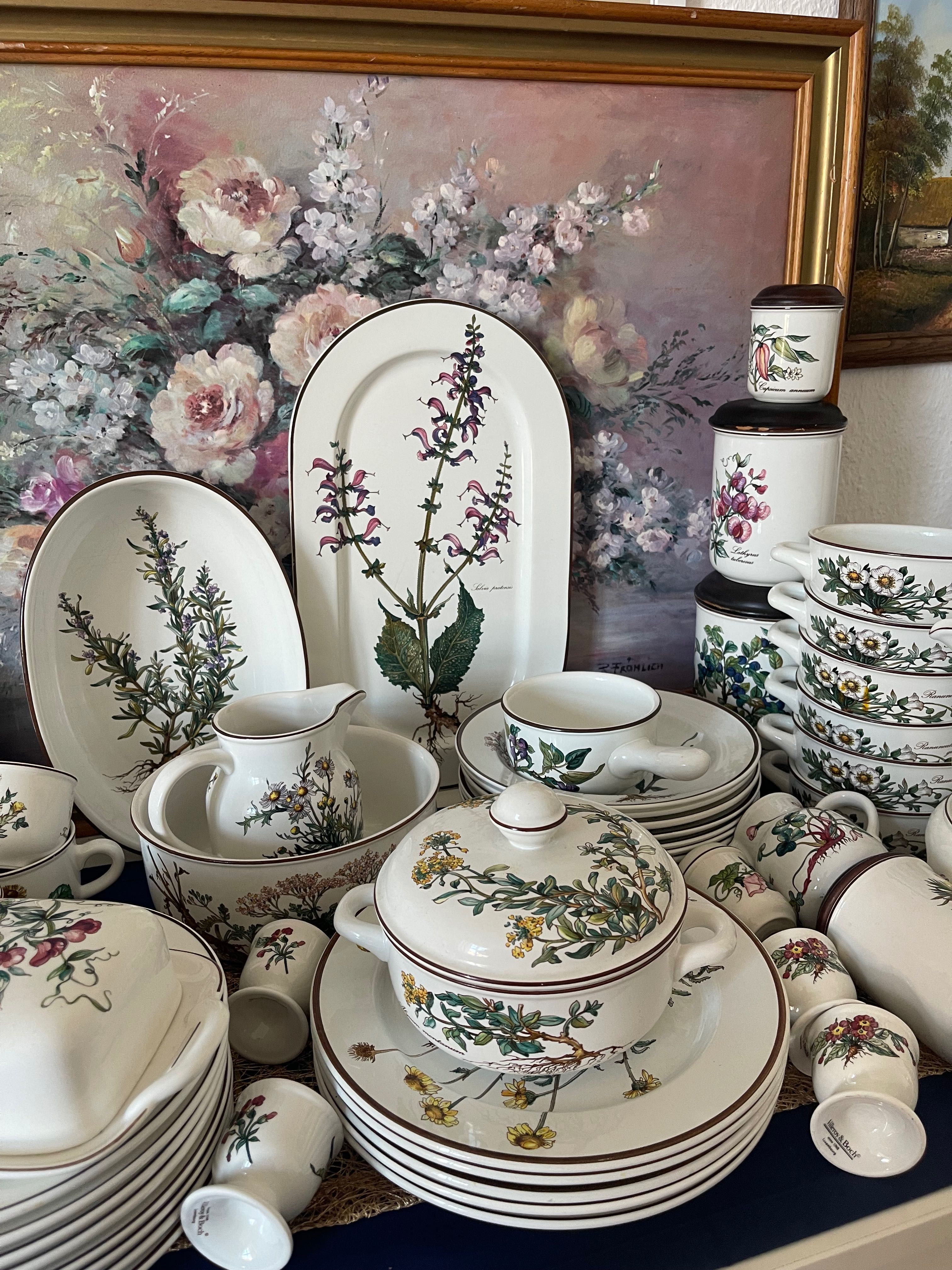 Ботаника ма Villeroy & Boch сервиз 71  части хранене и кафе