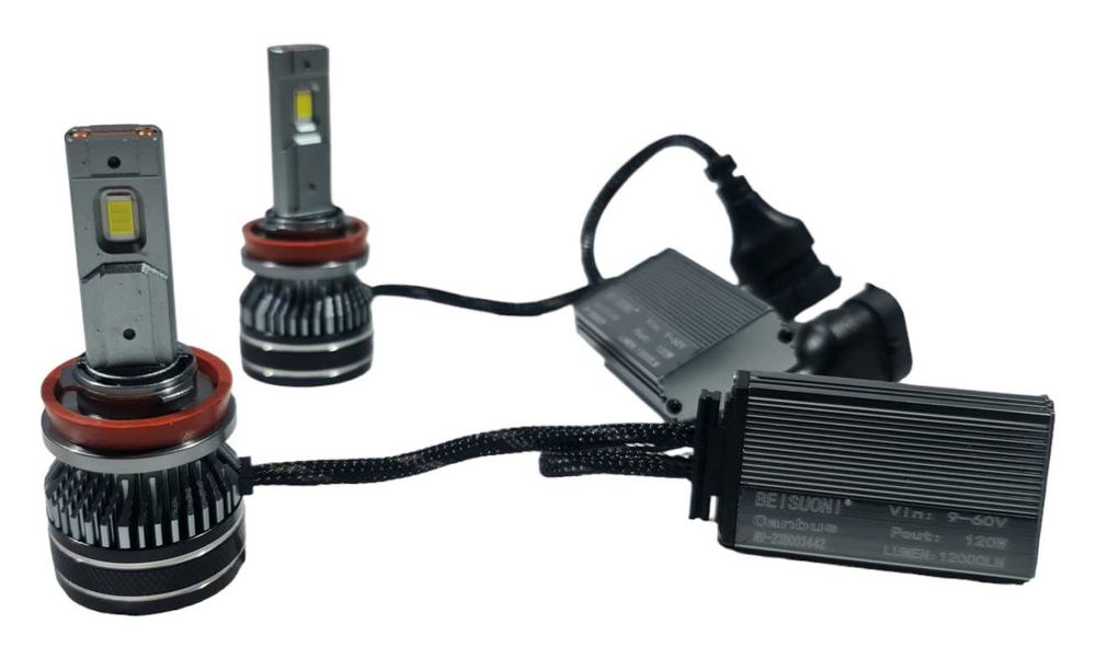 Лед крушки N9 за фарове – Н11 ВИСОК клас CANBUS,Мощни /120W
