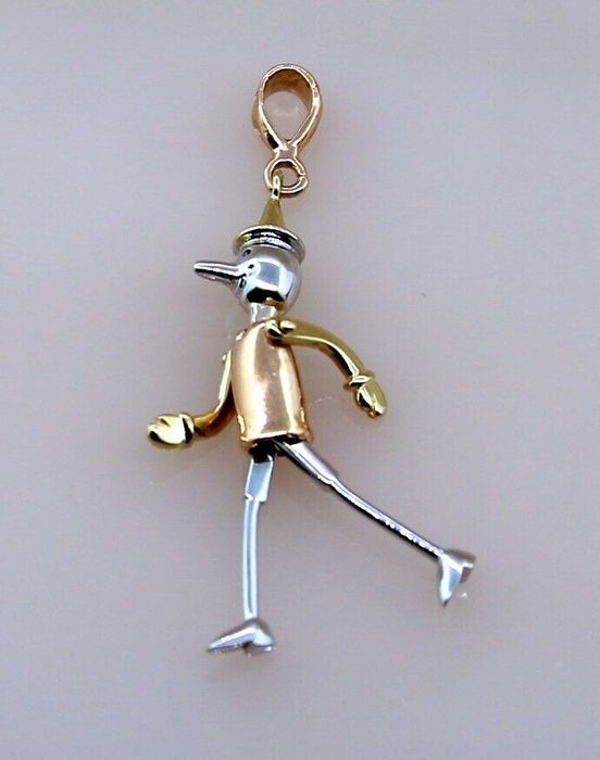 Cartier - Pandantiv Pandant 3D mobil 14K Alb Galben Roz Pinocchio